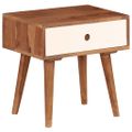 vidaXL Nočný stolík 45x30x45 cm masívne akáciaové drevo