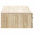 vidaXL Nástenný bočný stôl 87,5 x 34,5 x 17 cm Kompozitné drevo