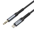 BWOO Kábel AUX 3,5 mm - Lightning BO-AUX068 čierny
