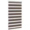 vidaXL Zebrová roleta 90,9x150 cm Šírka látky 86,7 cm, kávová