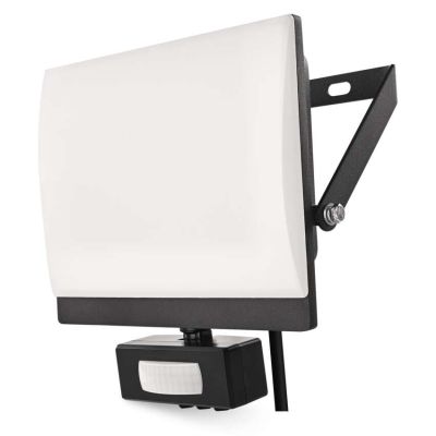 LED reflektor TAMBO EVO so senzorom pohybu, 50 W, 5000 lm, IP65, čierny