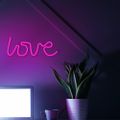 Neónové LED svetlo LOVE ružový Bat + USB FLNE05 Forever Light