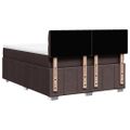 vidaXL Boxspring posteľ s matracom tmavohnedá 160x200 cm látka