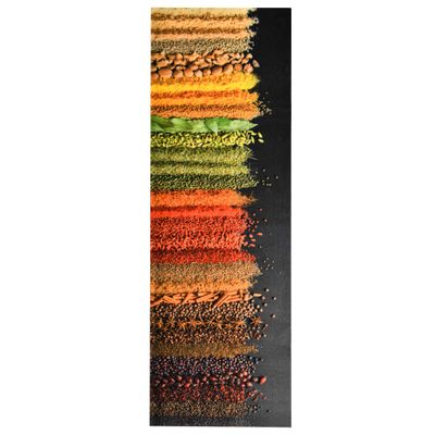 vidaXL Kuchynská rohožka prateľná 60x180 cm koreniny