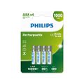 PHILIPS Nabíjacia batéria AAA NiMH 1000mAh sada 4 ks