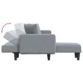 vidaXL Pohovka v tvare L bledosivá 275x140x70 cm látka