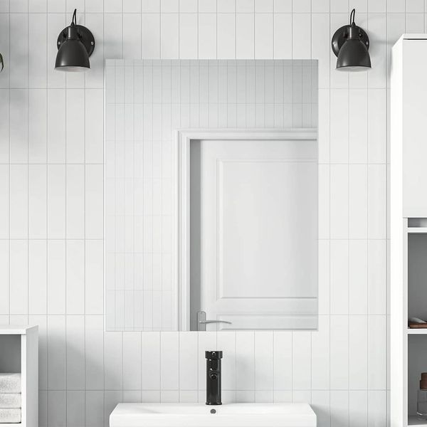 vidaXL Samolepiaca zrkadlová fólia 45 x 100 cm 2 ks Strieborná PET