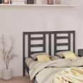 vidaXL Čelo postele sivé 141x4x100 cm masívna borovica