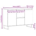 vidaXL Komoda staré drevo 101,5x35x70 cm kompozitné drevo