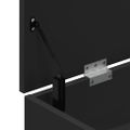 vidaXL Lavička na topánky čierna 102x30,5x45 cm kompozitné drevo