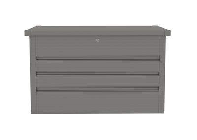 Záhradný box G21 Denver 280 L, metalický šedý plechový