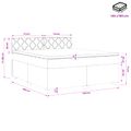 vidaXL Posteľ boxspring s matracom Tmavozelená 140 x 190 cm Zamat