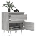 vidaXL Nočné stolíky 2 ks sivý dub sonoma 40x35x50 cm kompozitné drevo