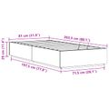 vidaXL Posteľový rám s úložným priestorom Prírodná 80 x 200 cm