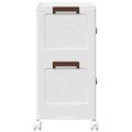 vidaXL stohovateľný úložný box kolesami 2vrstvový 28L 48,5x29,5x59,5cm