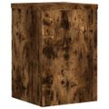 vidaXL Stojany na rastliny 2 ks dymový dub 25x25x35cm kompozitné drevo