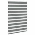 vidaXL Zebra roleta tmavošedá 105x150 cm šírka látky 100,9cm polyester