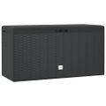 vidaXL Záhradný úložný box antracitový 114x47x60 cm