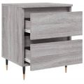 vidaXL Nočné stolíky 2 ks sivý dub sonoma 40x35x50 cm kompozitné drevo