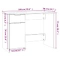 vidaXL Stôl biely 100x50x75 cm spracované drevo