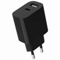 GEMBIRD TA-UC-2AC12-01-BK, Nabíjačka, U/USB-C, 12W