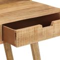 vidaXL Stôl 100x45x90 cm surový mangový masív