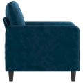vidaXL Kreslo modré 60 cm zamat