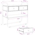 vidaXL Konzolový stôl Dub sonoma 80 x 40 x 75 cm Kompozitné drevo