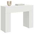 vidaXL Konferenčný stolík Biela 102 x 35 x 75 cm Kompozitné drevo