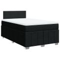 vidaXL Boxspring posteľ s matracom čierna 120x190 cm látka
