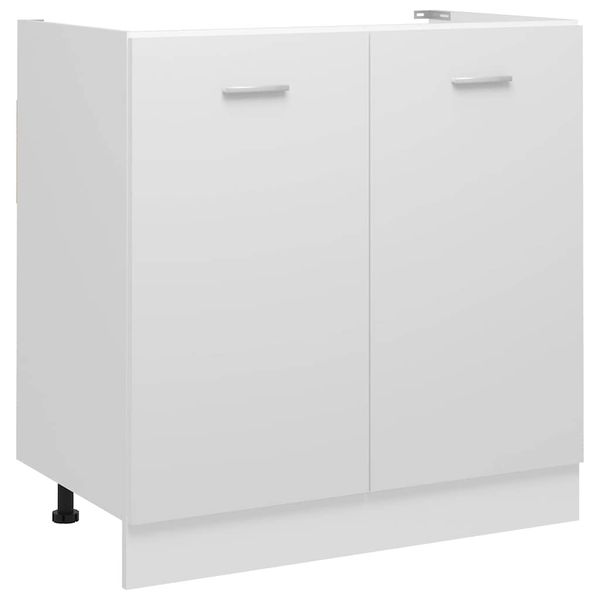 vidaXL Skrinka pod drez “Lyon”, biela 80x46x81,5 cm, kompozitné drevo