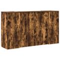 vidaXL Recepčný stôl dymový dub 180x50x103,5 cm kompozitné drevo