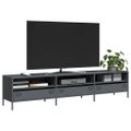 vidaXL TV skrinka antracit 202x39x43,5 cm oceľ valcovaná za studena