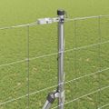 vidaXL Pevný kovaný drôtový plot 25 x 1,6 m Pozinkovaná oceľ Sieťovina