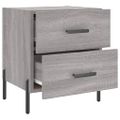 vidaXL Nočné stolíky 2 ks sivé sonoma 40x35x47,5 cm kompozitné drevo