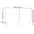 vidaXL Čelo postele s LED čierne 180x5x118/128 cm umelá koža