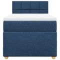 vidaXL Boxspring posteľ s matracom modrá 100x200 cm látka