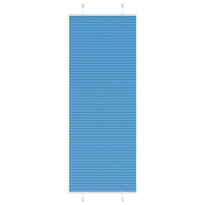 vidaXL Plisovaná roleta modrá 75x200 cm Šírka látky 74,4 cm Polyester