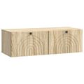 vidaXL Nástenná TV skrinka Dub sonoma 98 x 41 x 30 cm Kompozitné drevo