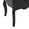 vidaXL Nočný stolík čierny 43x32x65 cm MDF