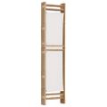 vidaXL Skladací 3-panelový paraván 120 cm bambus a plátno
