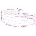 vidaXL Posteľ s pružinovým rámom Tmavozelená 140 x 190 cm Zamat