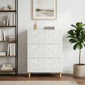 vidaXL Zásuvkový kabinet Biela 66 x 34,5 x 90 cm Kompozitné drevo