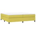 vidaXL Boxspring posteľ s matracom zelená 200x200 cm látka