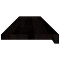 vidaXL Schodiskové stupne 12 ks hnedočierná 110x25x2 cm dubový masív