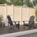 vidaXL Záhradné stoličky Adirondack 2 ks HDPE antracitové