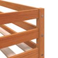vidaXL Poschodová posteľ závesy bielo-čierna 80x200cm masívna borovica
