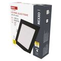 LED vstavané svietidlo NEXXO, štvorec, čierne, 12W, CCT