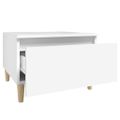 vidaXL Bočné stolíky 2 ks biely 50x46x35 cm spracované drevo