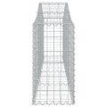 vidaXL Oblúkový gabionový kôš 4 ks 200x30x60/80 cm pozinkované železo